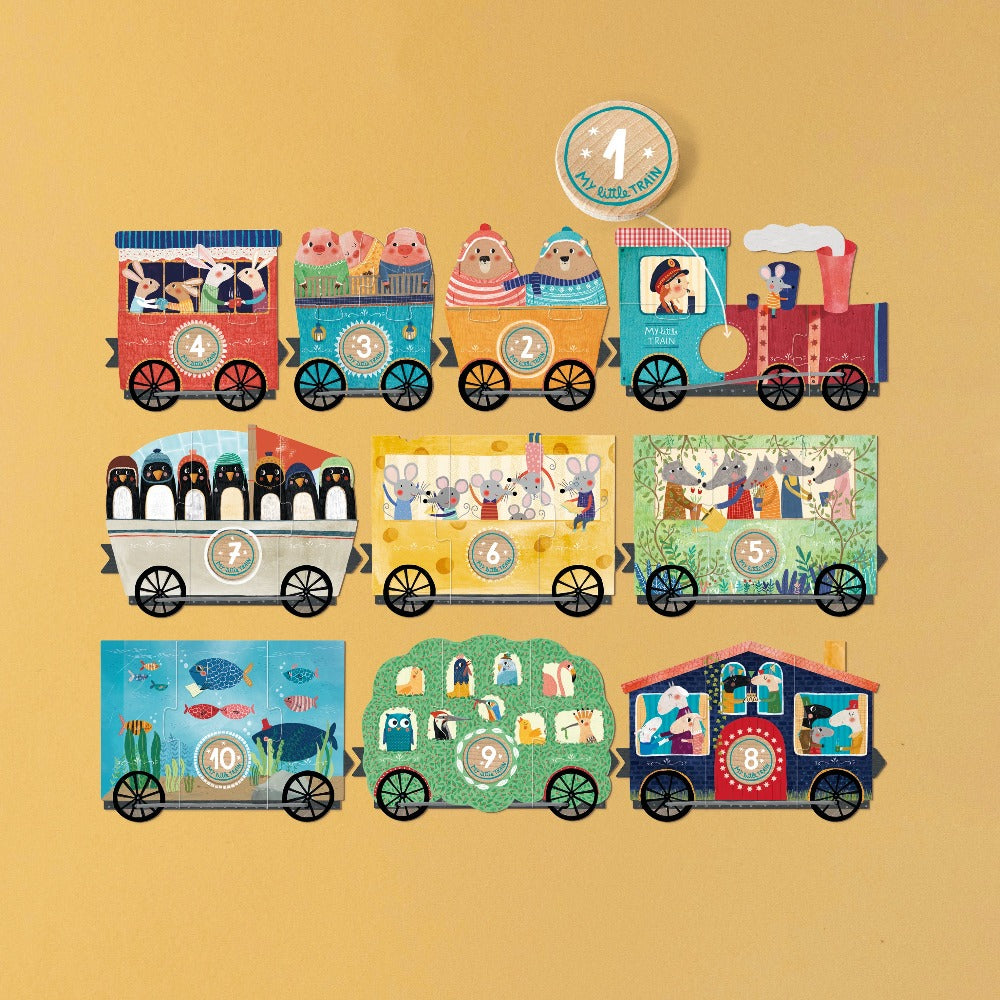 Buy LONDJI puzzel My little train 2 jr+ / 10 x 3 stks