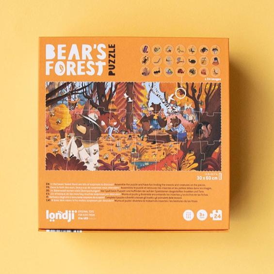 LONDJI puzzel bear's forest 3jr+ / 24 stks recycled karton