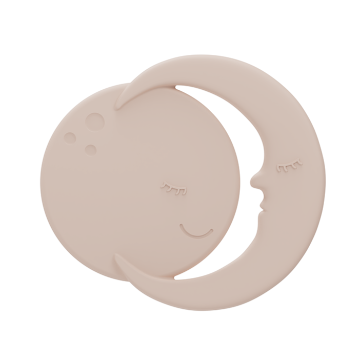 Label Label bijtring moon roze