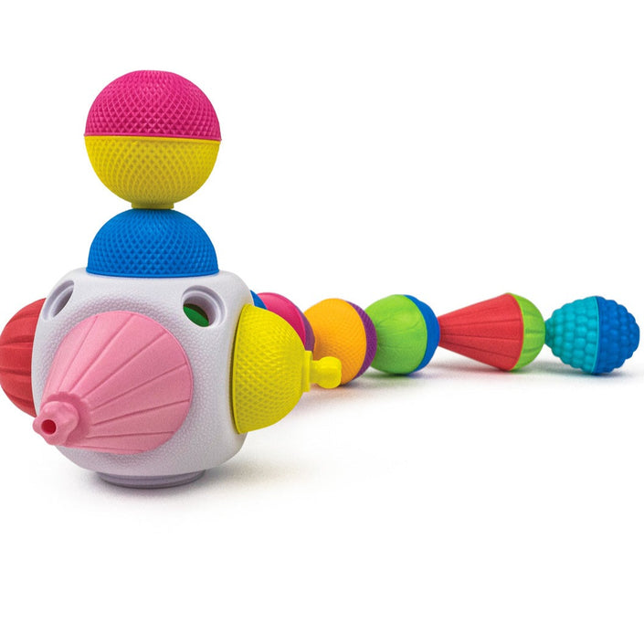 Lalaboom educatieve kralen + kubus 9 stks 10 mnd+