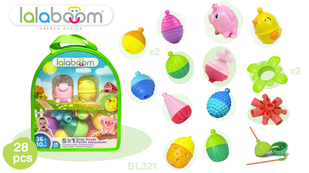 Buy Lalaboom educatieve kralen boerderij 28 stks 10 mnd+