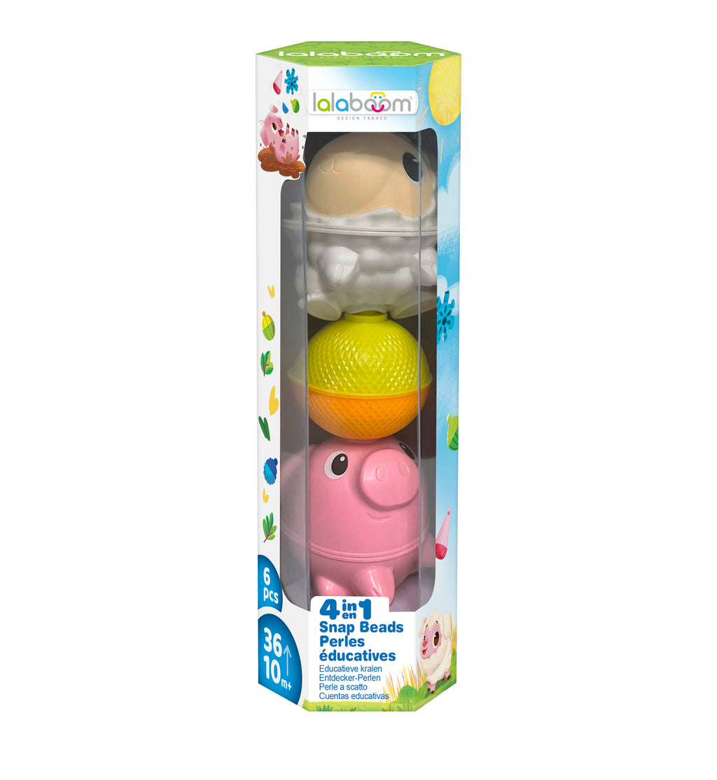 Buy Lalaboom educatieve kralen schaap + varken 6 stks 10 mnd+