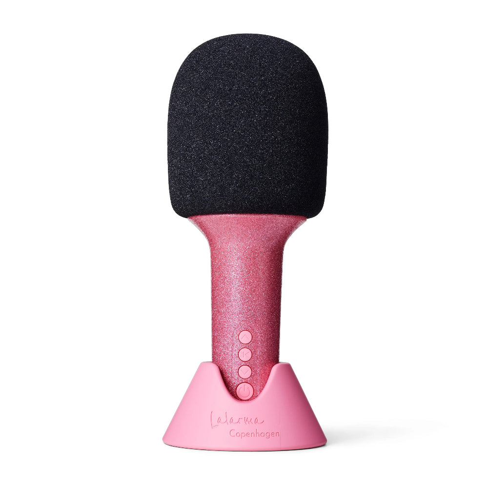 Lalarma glitter microfoon 2 in 1 roze