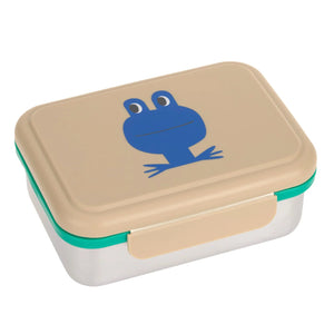 Lassig stainless steel lunchbox happy trails frog12100291019