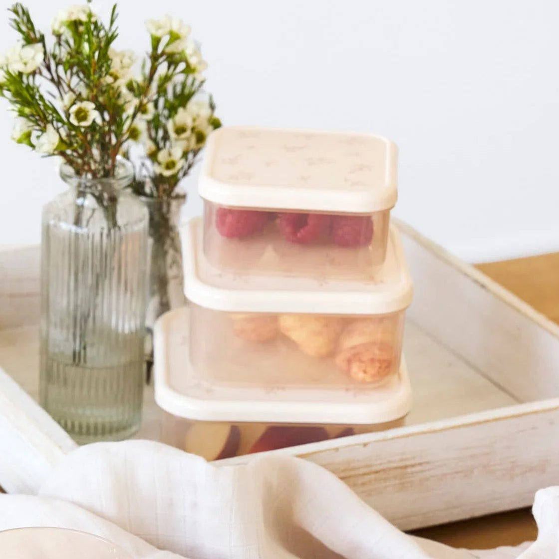 Lassig snackbox set miracle of nature 12 x 12 cm