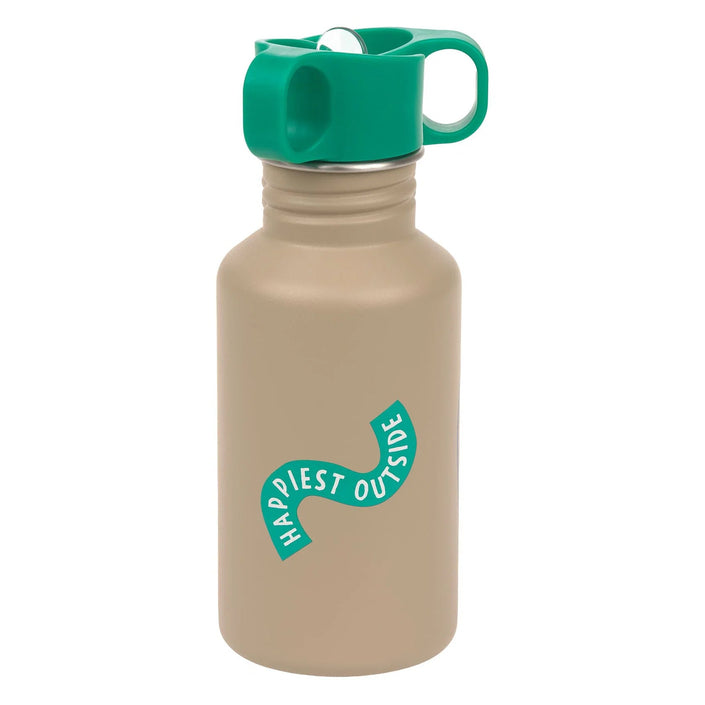 Lassig stainless steel drinkfles happy trails frog