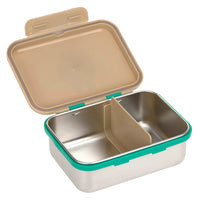 Lassig stainless steel lunchbox happy trails frog