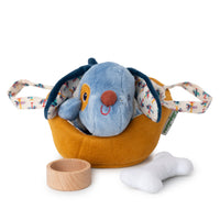 Lilliputiens Jules de hond en zijn mandje 1 jr+3