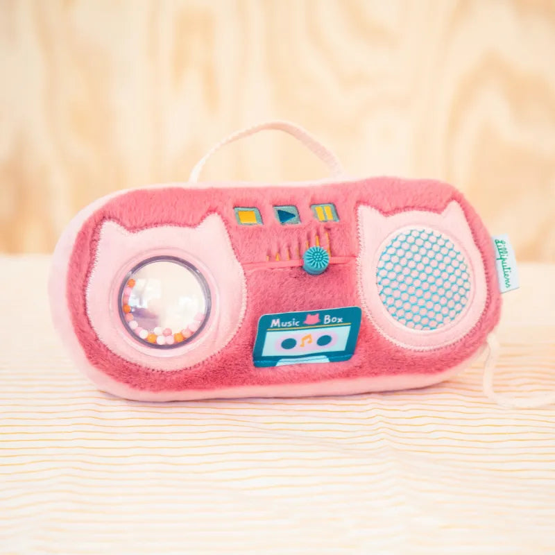 Lilliputiens radio met geluid Jeanne de kat 9 mnd+ metaal