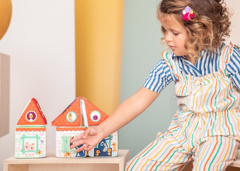 Lilliputiens activities cubes hide and seek 18 months +