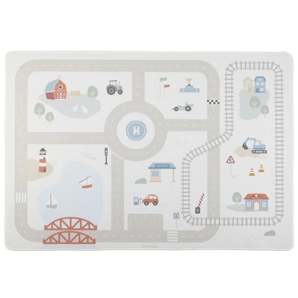 Little Dutch speelkleed auto's 140 x 100 cm 100% PES