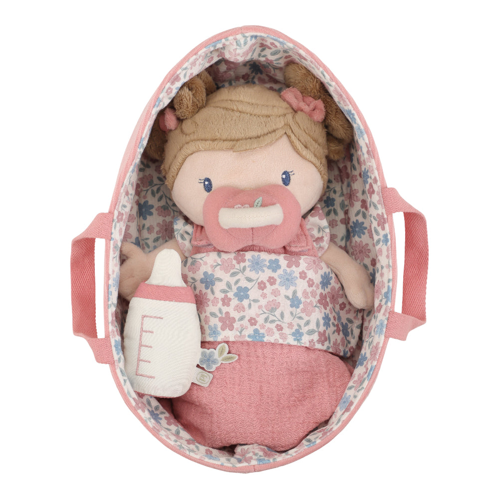 Little Dutch babypop in mandje Rosa 1jr 8713291446779 a