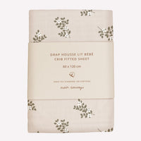 Main Sauvage hoeslaken holly flowers 60 x 120