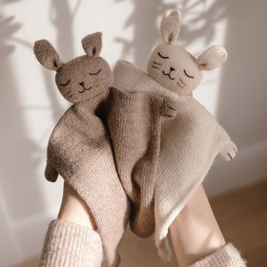 Main Sauvage knuffeldoekje bunny white knitMSA.KC.BUN.WHIT