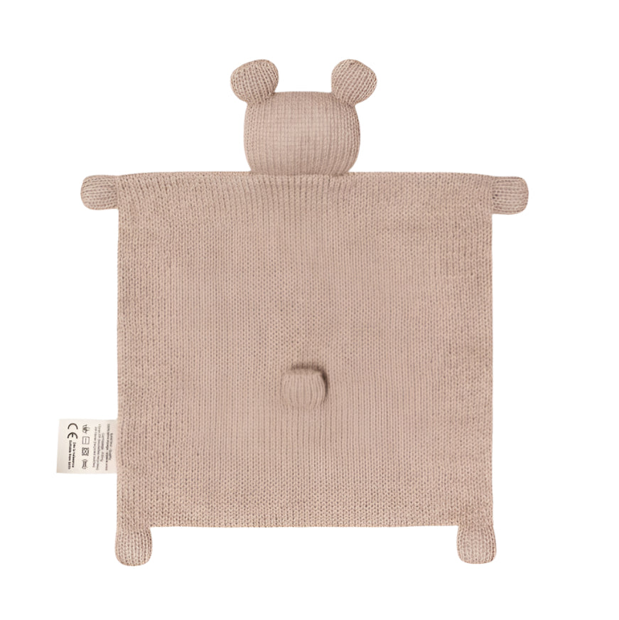 Main Sauvage knuffeldoekje teddy sand knit 3760281701726