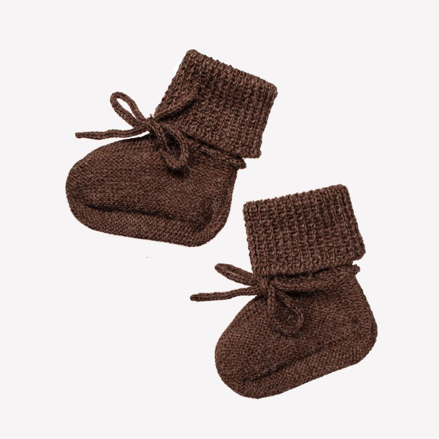 Main Sauvage slofjes dark mocha 0-6 mnd 3760281702181 a