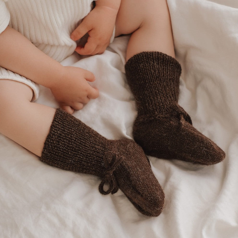Main Sauvage slofjes dark mocha 0-6 mnd 3760281702181 c