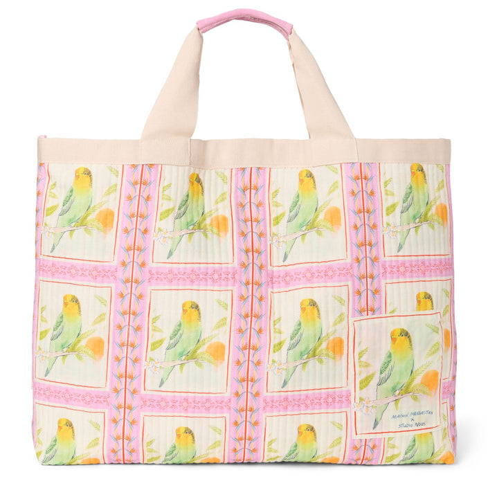 Maison Mangostan x Studio Noos beach bag Birds