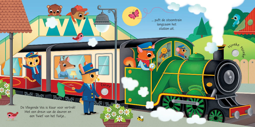 Met de trein - geluidenboek 1 jr+UA09437d