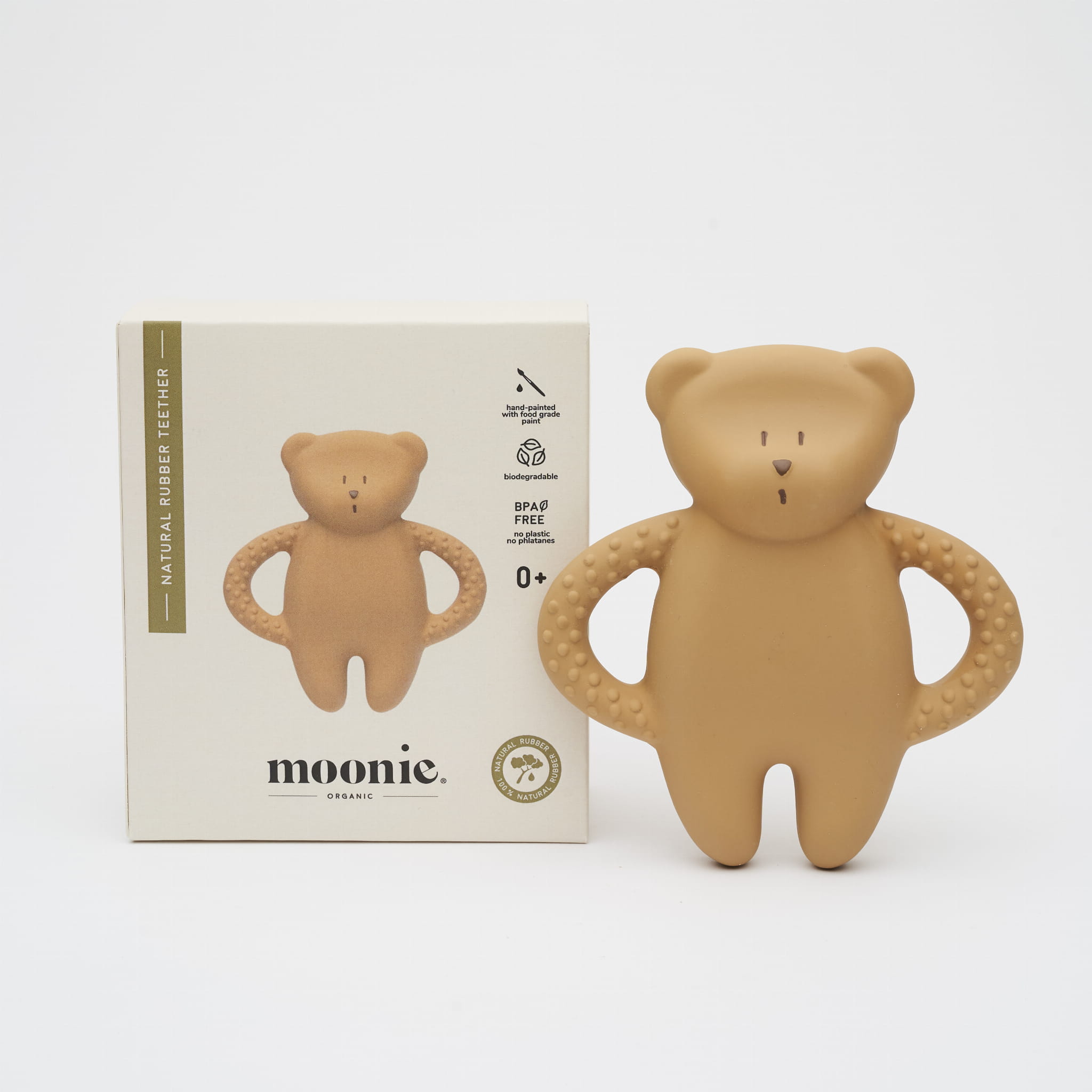 Moonie bijtspeeltje bear cappucchino 0 mnd