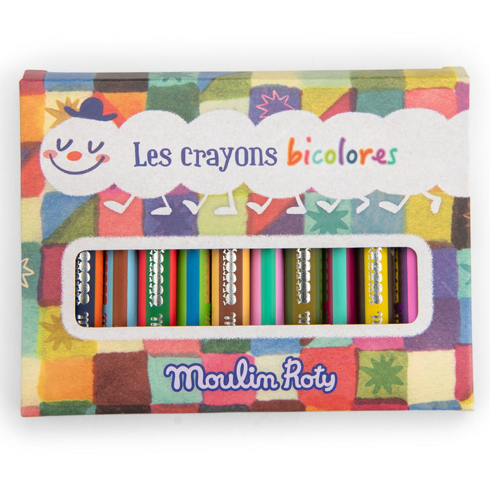 Moulin Roty 2 kleurige kleurpotloden  71441 B