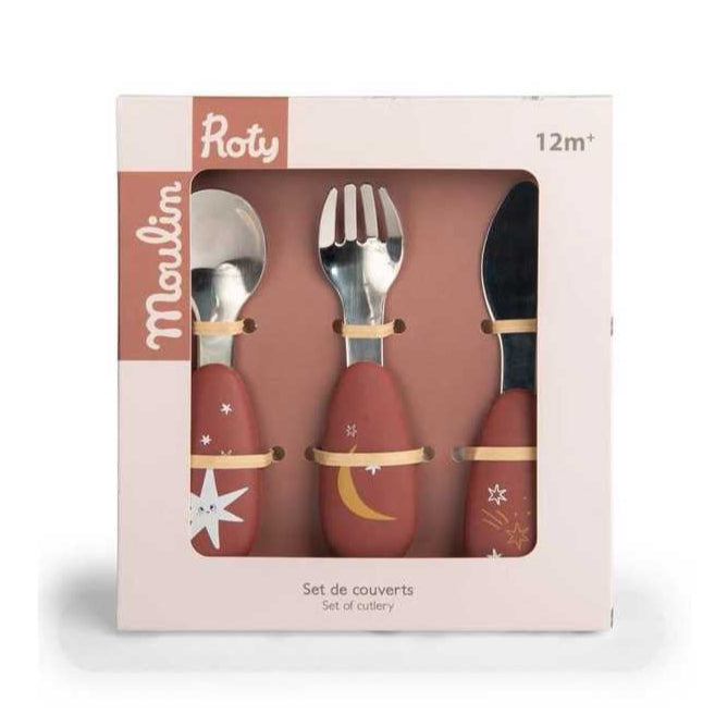 Moulin Roty silicone bestekset Apres la pluie