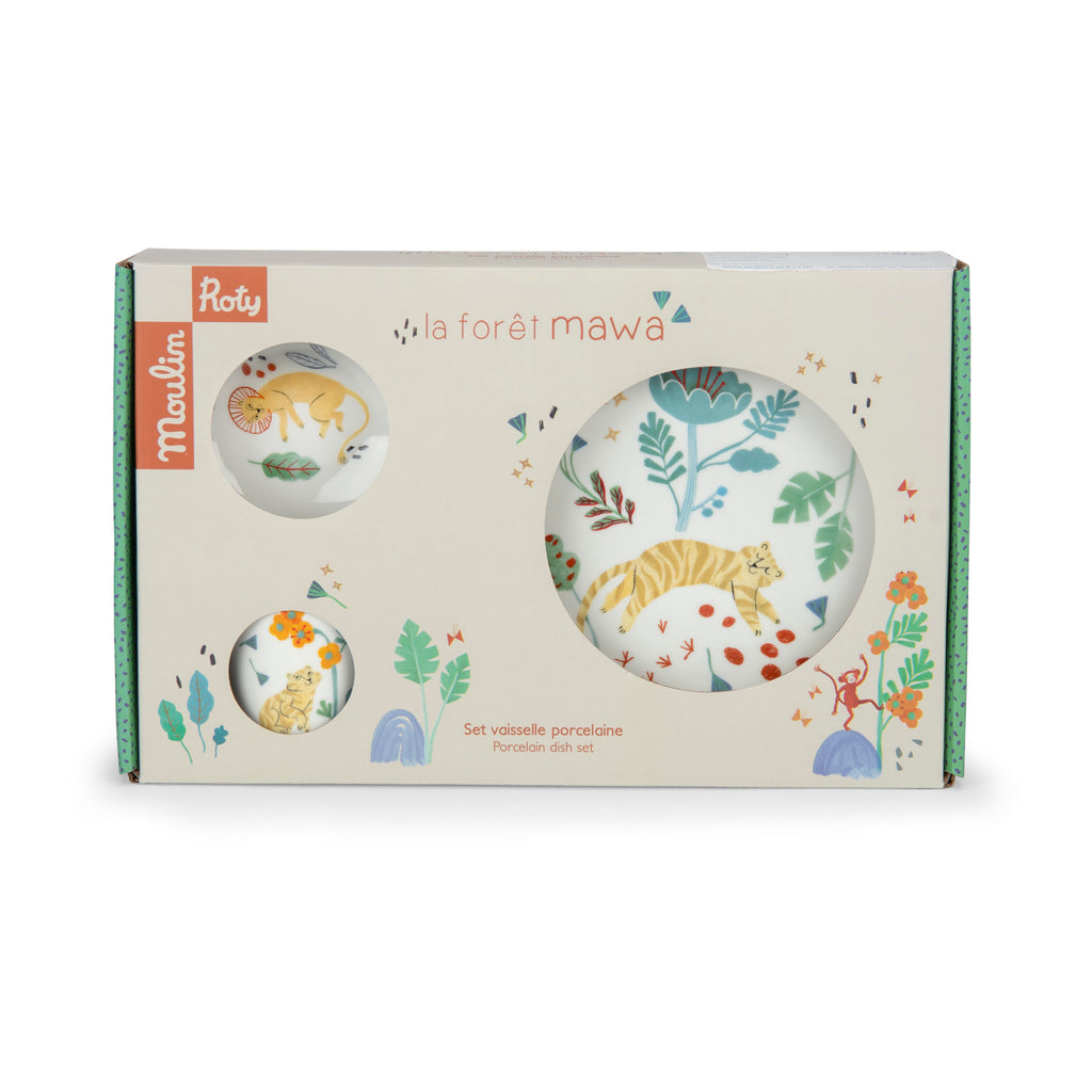 Moulin Roty porseleinen servies La foret Mawa 3575676882306