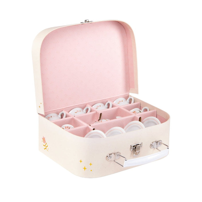 Moulin Roty porseleinen theeservies Petite école 3 jr+