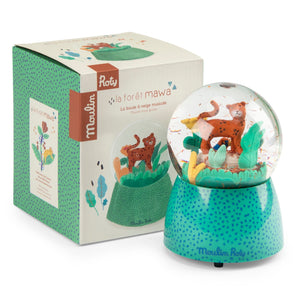 Moulin Roty sneeuwbol met muziekdoos la foret Mawa 688176