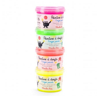 Moulin Roty vingerverf Les Schmouks 4 stks 2 jr+ 3575677166108