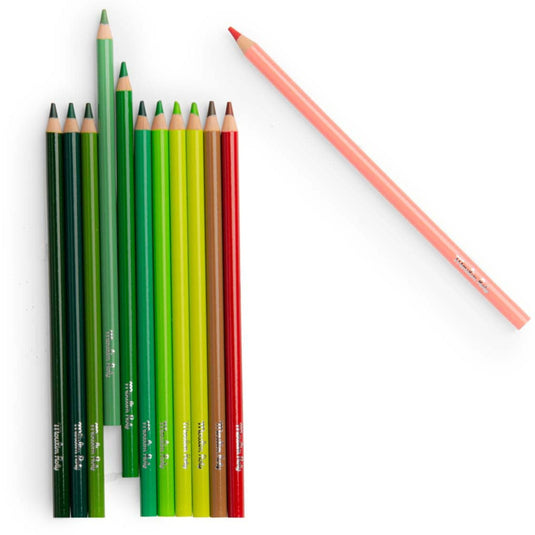 Moulin Roty kleurpotloden Jardin groen712615