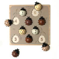 Mrs Ertha houten puzzel lieveheersbeestjes XL 3jr 10stks 7427254922507 a