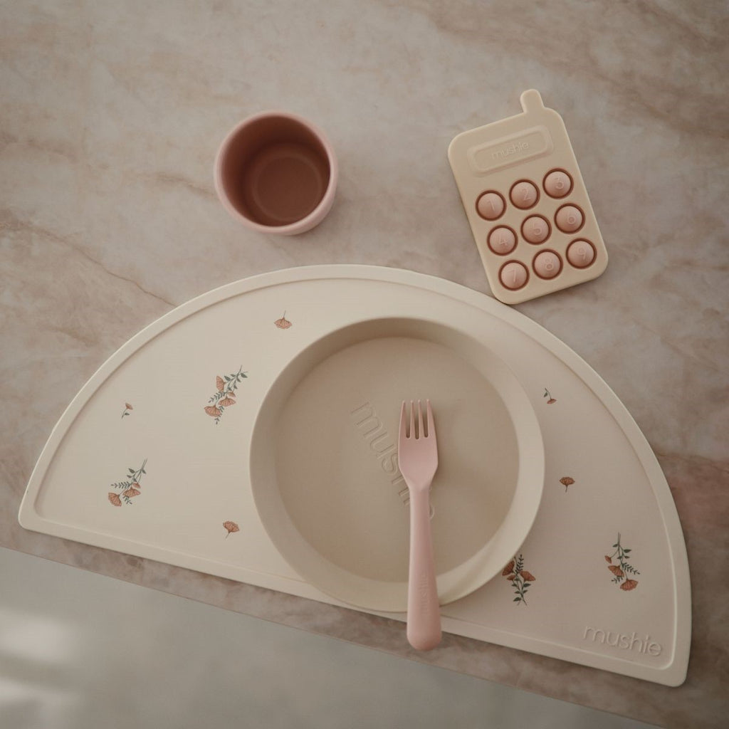 Buy Mushie placemat pink flowers