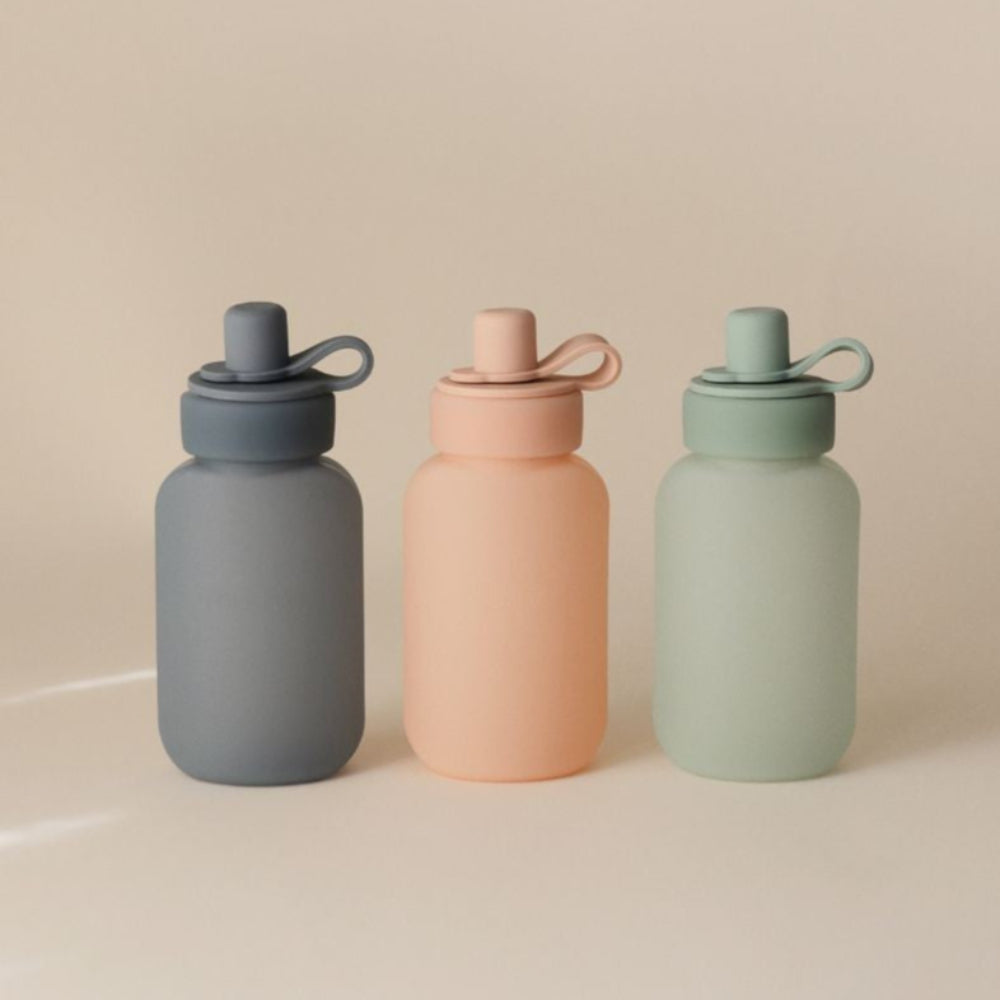 Buy Mushie siliconen puree pouch blush 6 mnd+