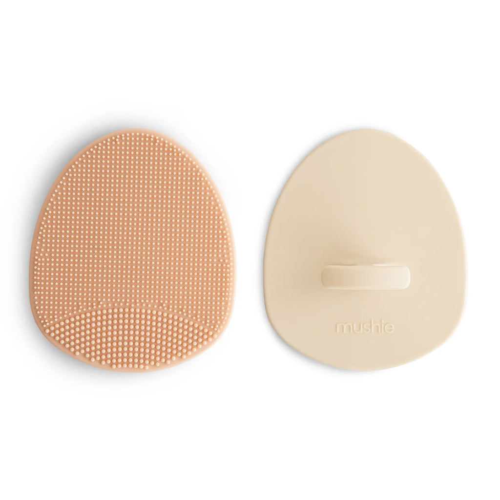Mushie babyborstel set blush shifting sand 0 mnd+