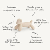 Mushie bijtspeeltje lamb 3 md+
