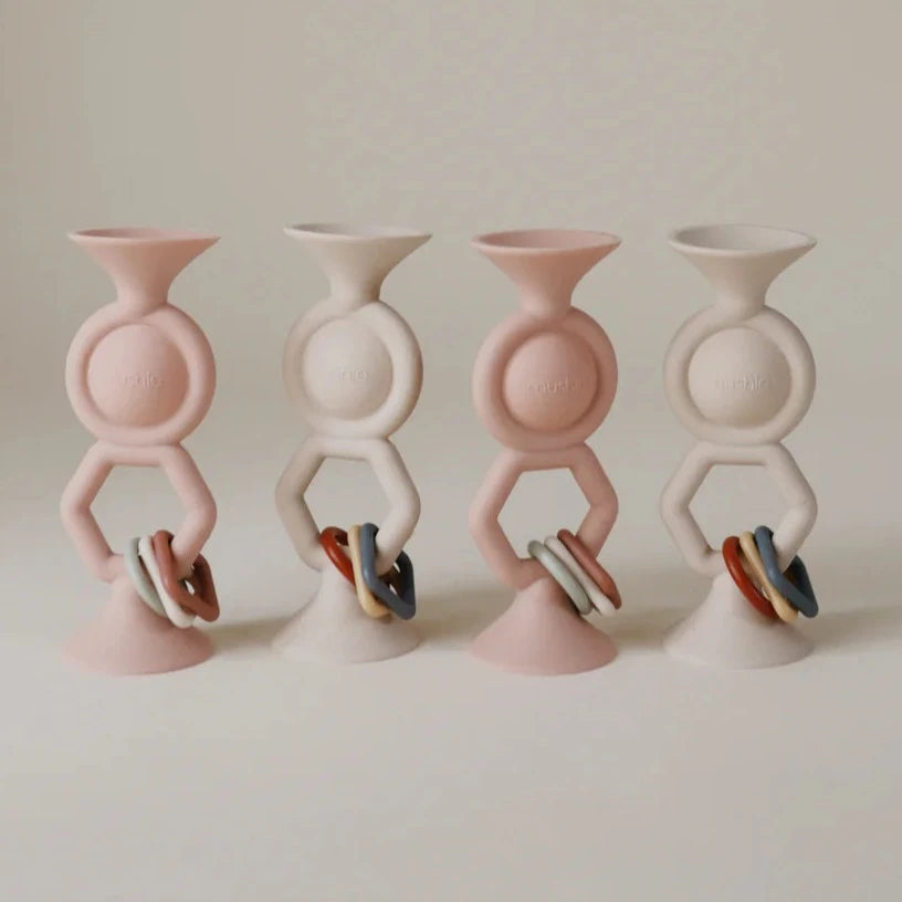 Buy Mushie babyspeeltje hexapop met zuignap blush 10 mnd+