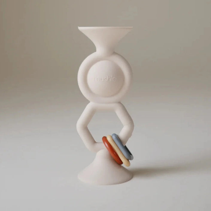 Mushie babyspeeltje hexapop met zuignap shifting sand 10 mnd+