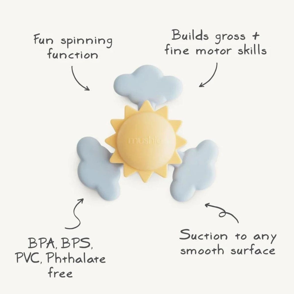 Mushie babyspeeltje spinner sun 10 mnd+ 840355800869