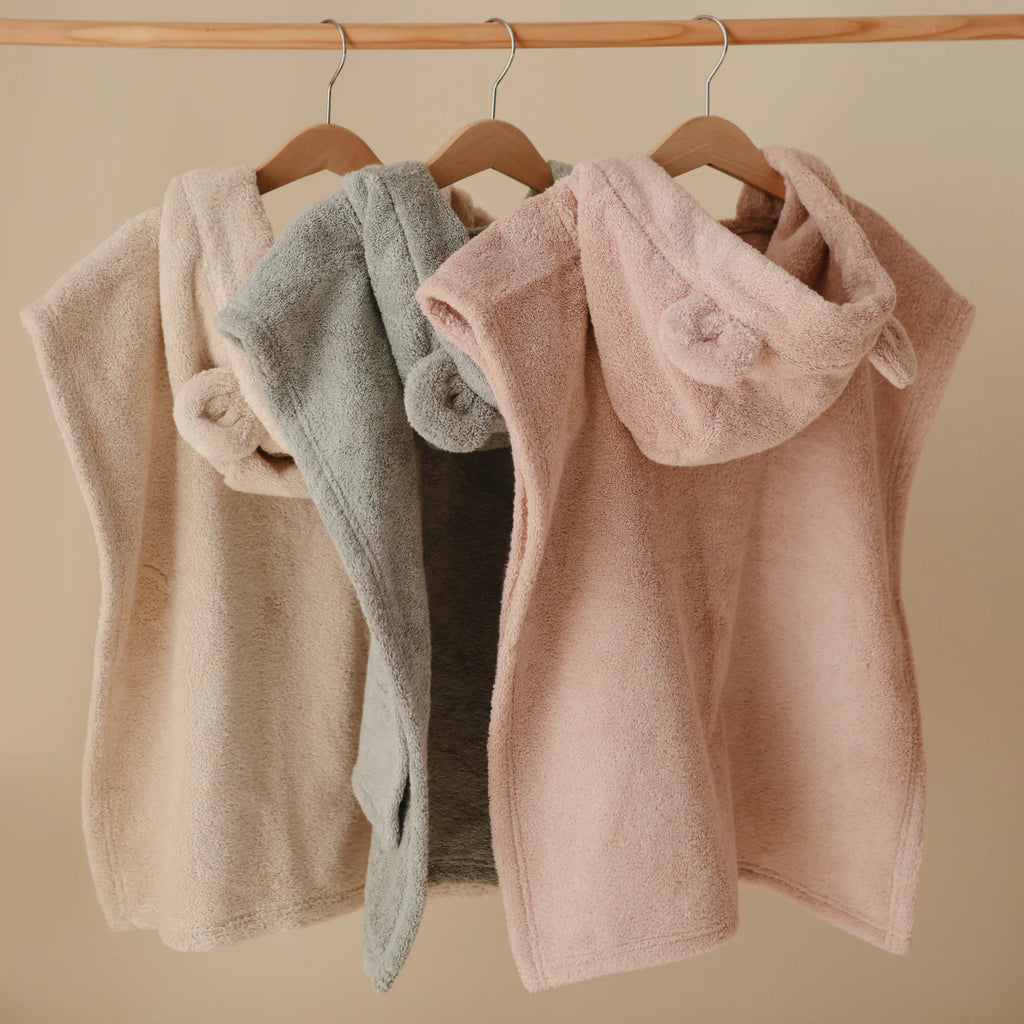 Mushie badponcho beer blush 1-3 jr 840355801095