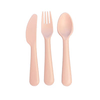 Mushie bestekset blush 3-delig