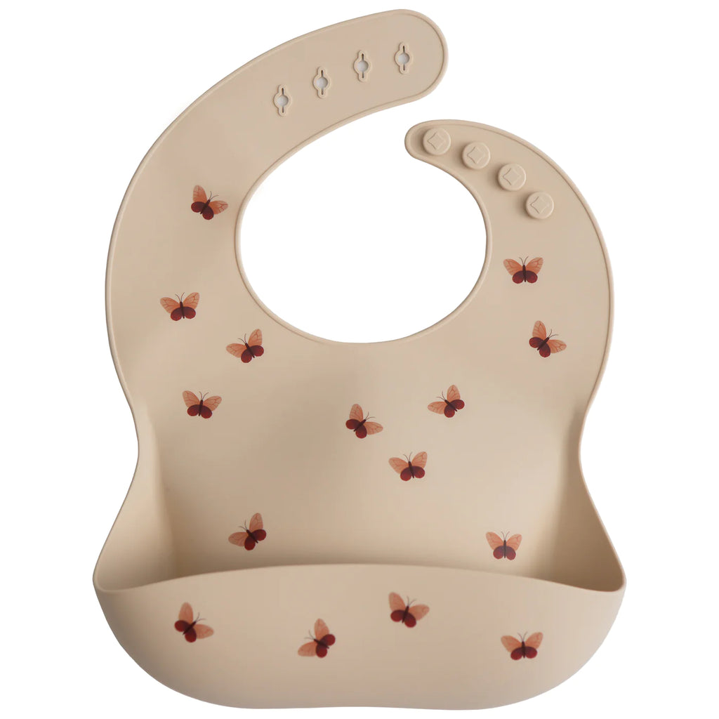 Mushie silicone bib Rainbow