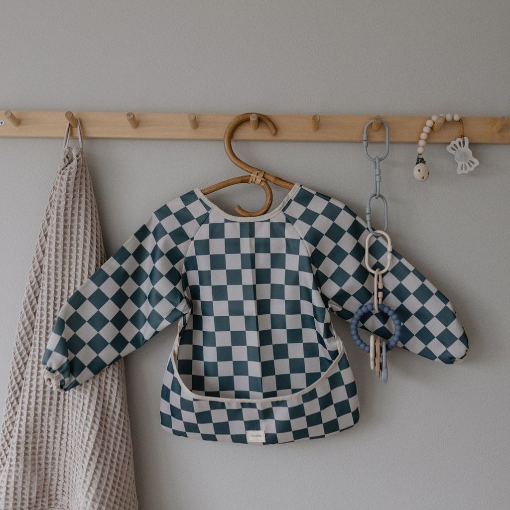 Buy Mushie slab lange mouw olive check