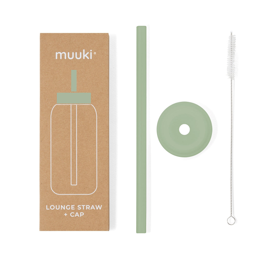 Muuki lounge straw + dop silver sageMUKSTRAW07