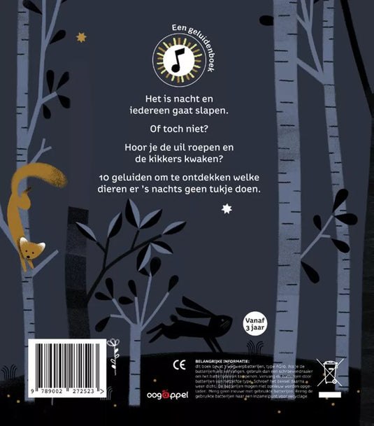 Nachtgeluiden - geluidenboek 3 jr+