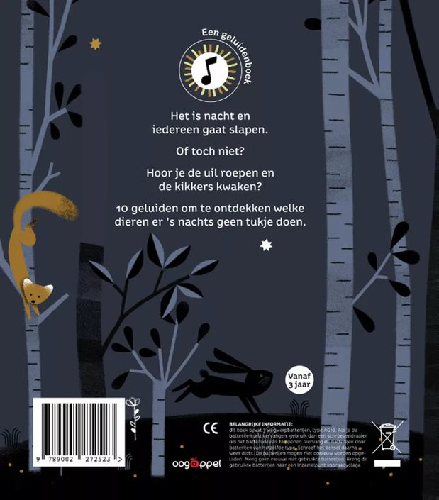 Nachtgeluiden - geluidenboek 3 jr+