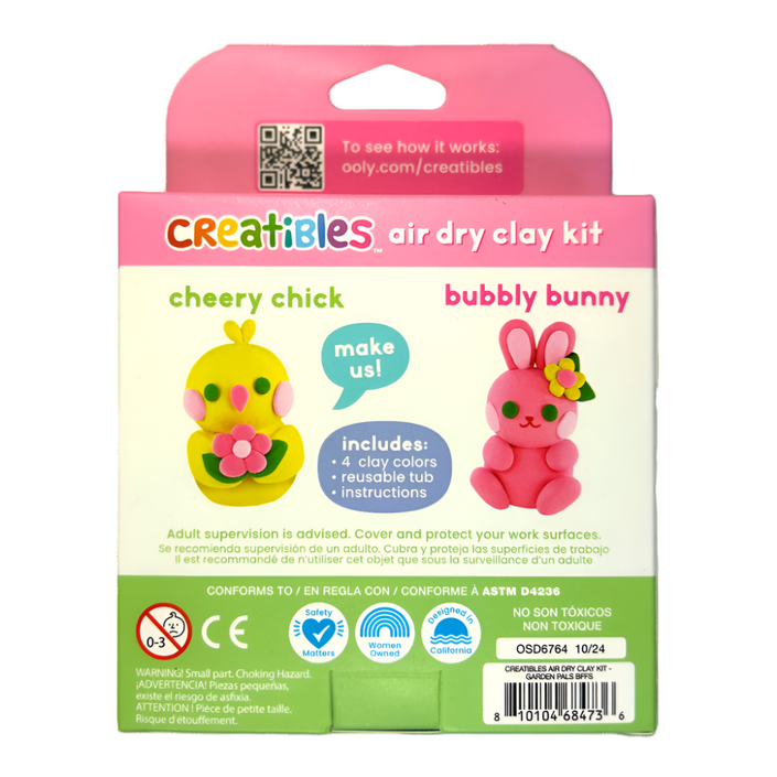 OOLY creatibles set Garden Pals BFFs 6 jr+5