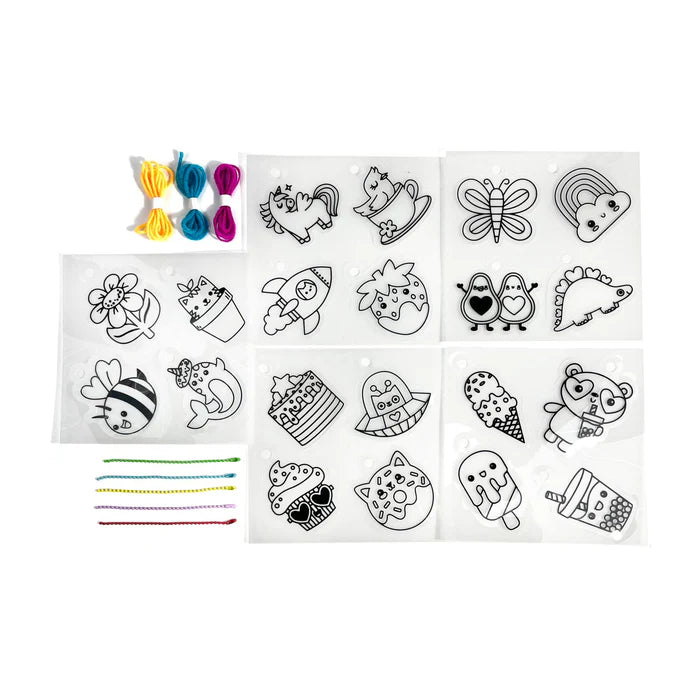 OOLY shrink-its DIY art kit Cute crew 6 jr+ 02161-108