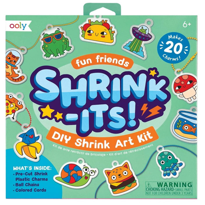 OOLY shrink-its DIY art kit Fun friends 6 jr+