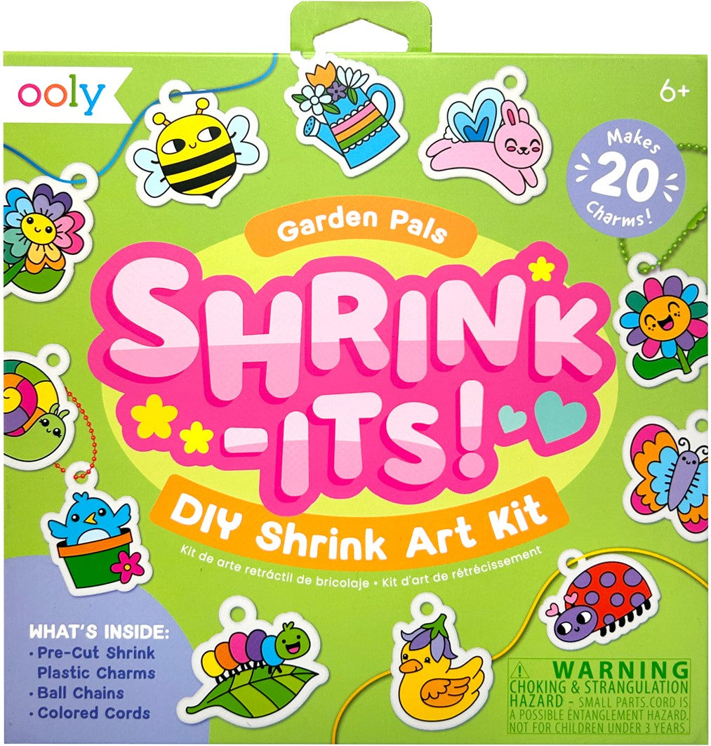 OOLY shrink-its DIY art kit Garden Pals 6 jr+